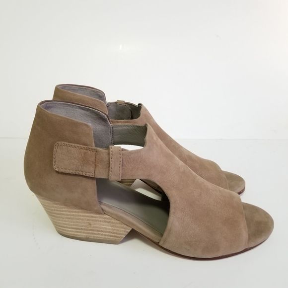 eileen fisher peep toe booties